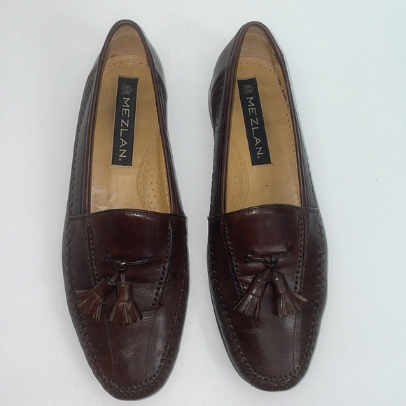 Mezlan leather mens dress shoes handmade in Spain Sz 10 main image 16